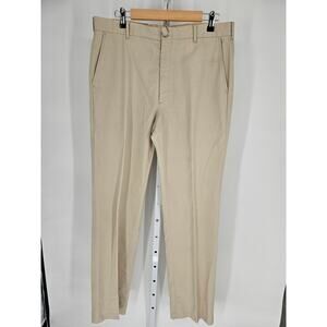 Sport Classics Men's Tan High Rise Belt Loop Button Closer Pockets Pants Size 36